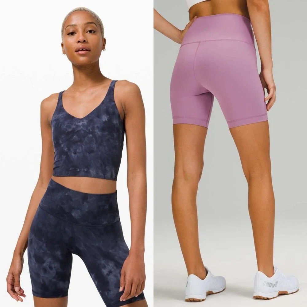 2PC- Lululemon Bundle Size 6 Align Tank *Diamond Dye Asphalt Grey & Align Short